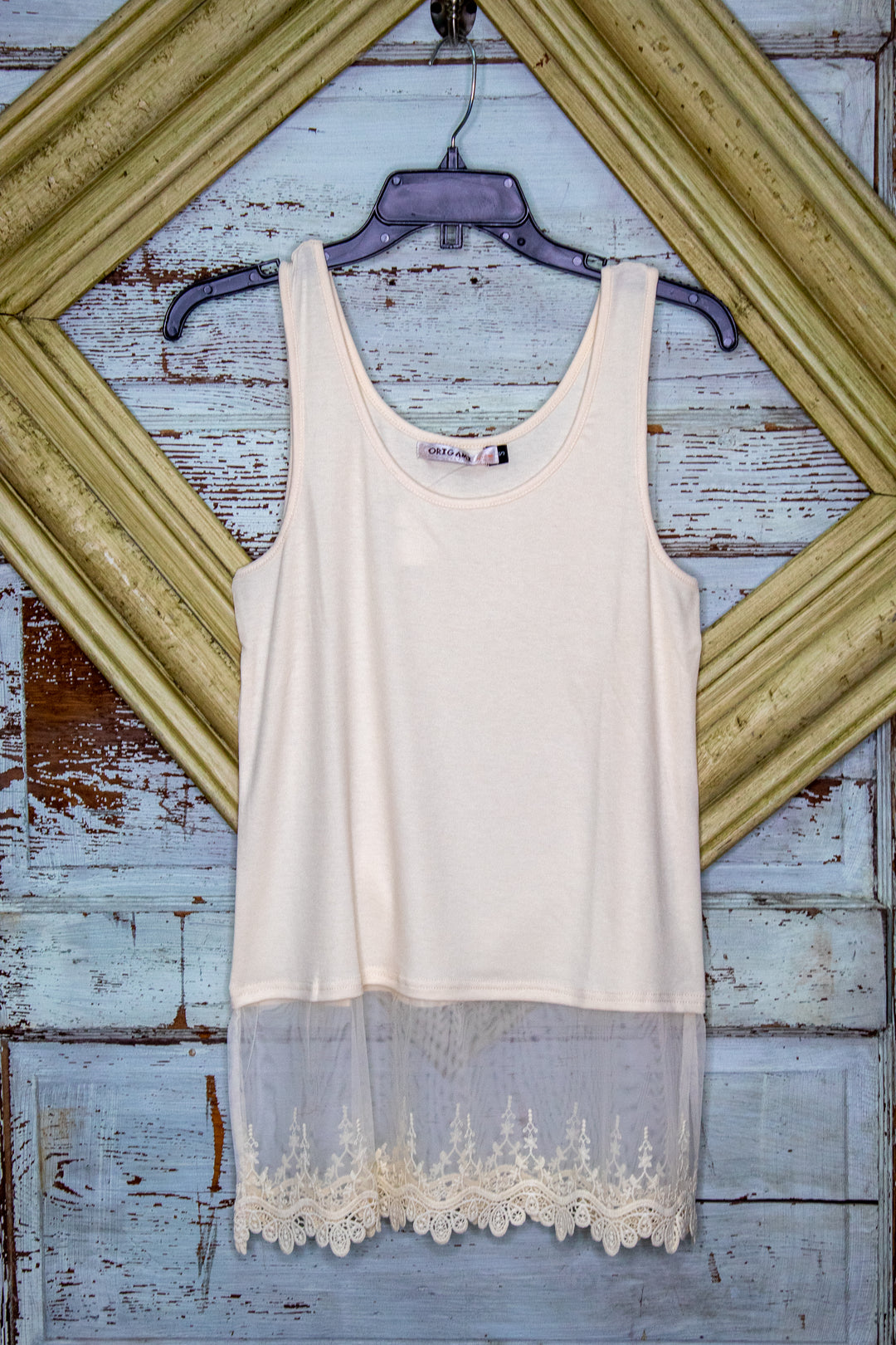 Tank Top With Lace Timing