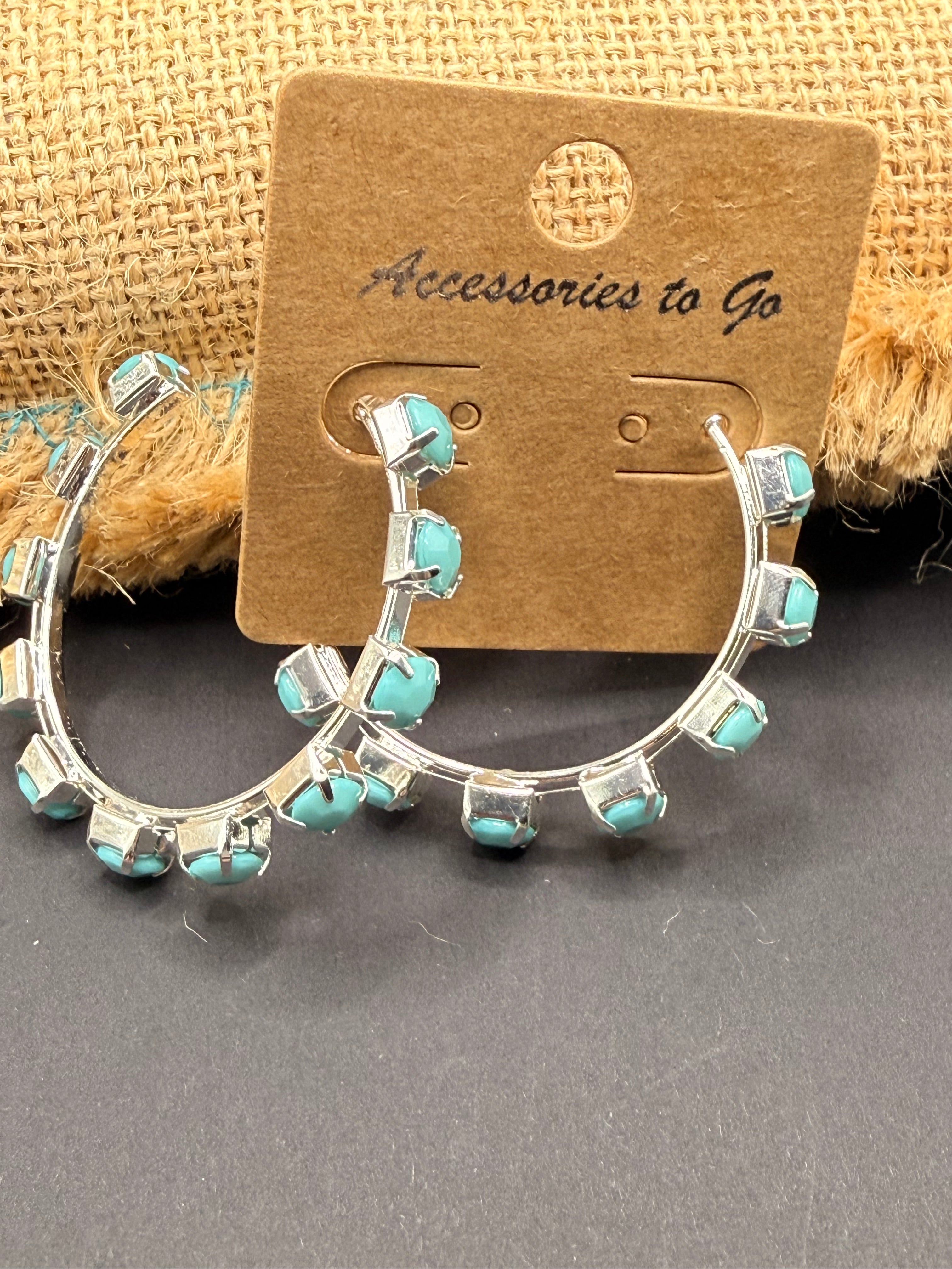 Pre Order Alice From Dallas Accessories To Go Half Hoop Studded Earrings