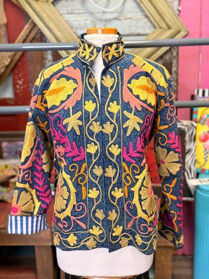 Felecia Bella Denim Embroidered Jacket