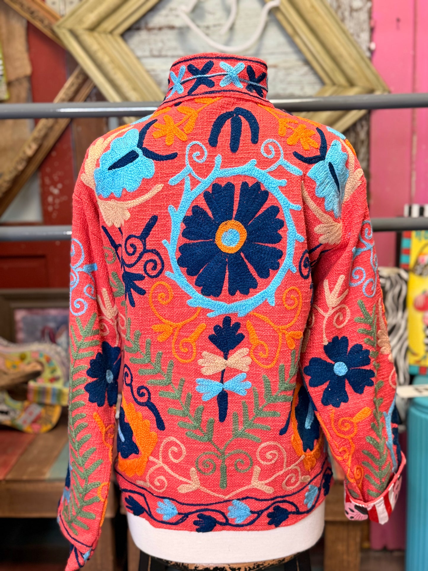 Felecia Bella TNT Cotton Emboridery Short Jacket