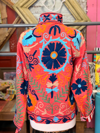 Felecia Bella TNT Cotton Emboridery Short Jacket
