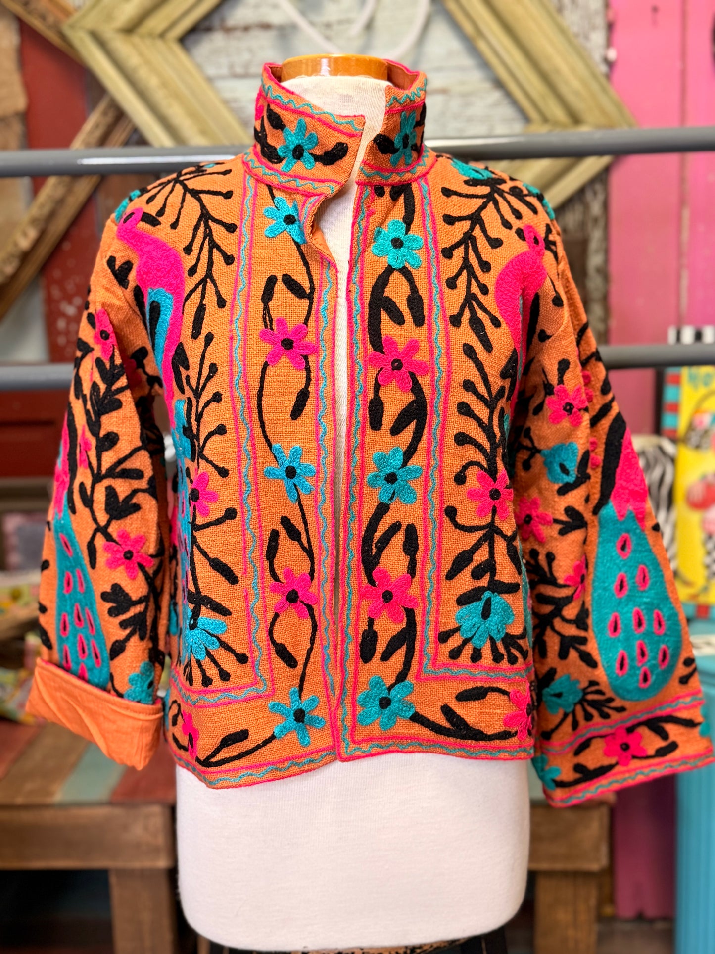 Felecia Bella TNT Cotton Emboridery Short Jacket
