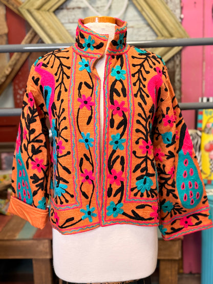 Felecia Bella TNT Cotton Emboridery Short Jacket