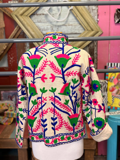 Felecia Bella TNT Cotton Emboridery Short Jacket