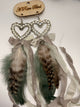 A Rare Bird Heart Feather Earrings