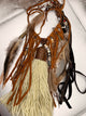 A Rare Bird Brown heart Dream Catcher Necklace