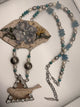 a rare bird big flower bird necklace