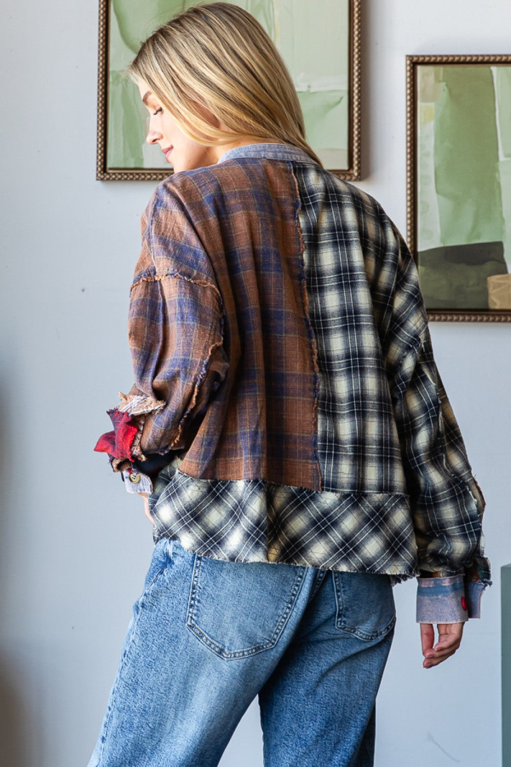 WASHED PATCHWORK JACKET