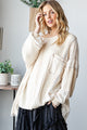 FABRIC MIXED OVERSIZED TOP