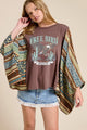 Zutter vintage free bird america kantha Top
