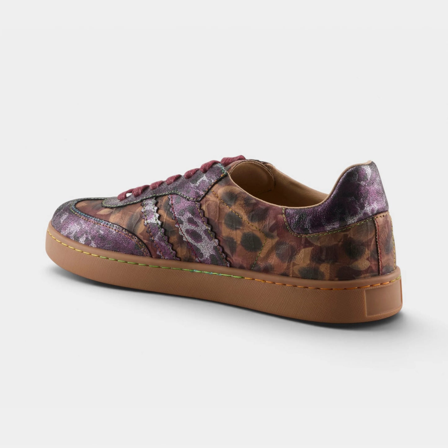 L'Artiste Kimmer metallic sneaker back angle view