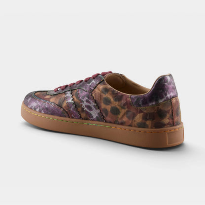 L'Artiste Kimmer metallic sneaker back angle view