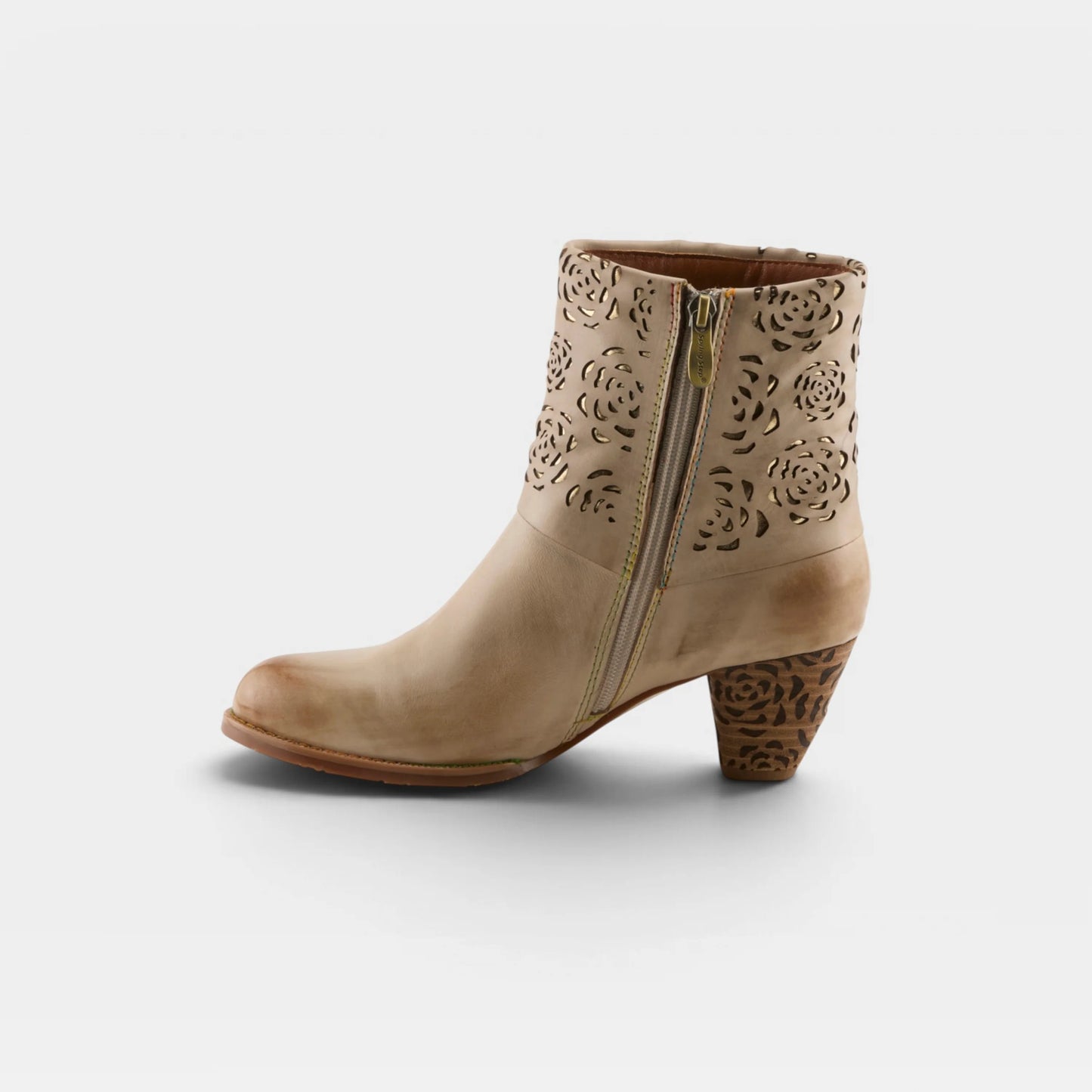 L'Artiste Kissofarose ankle boot side view