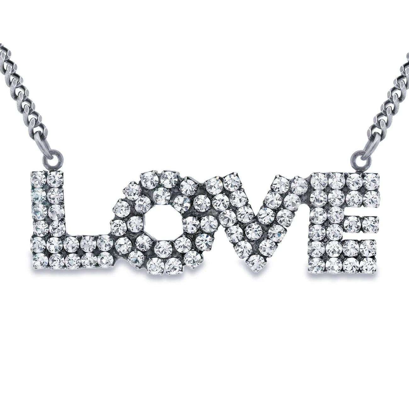 Tova Love Necklace with Swarovski Crystals