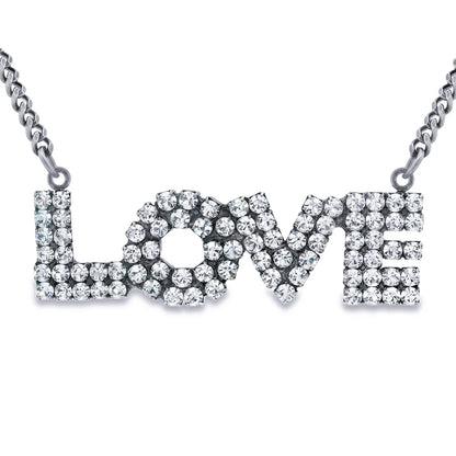 Tova Love Necklace with Swarovski Crystals