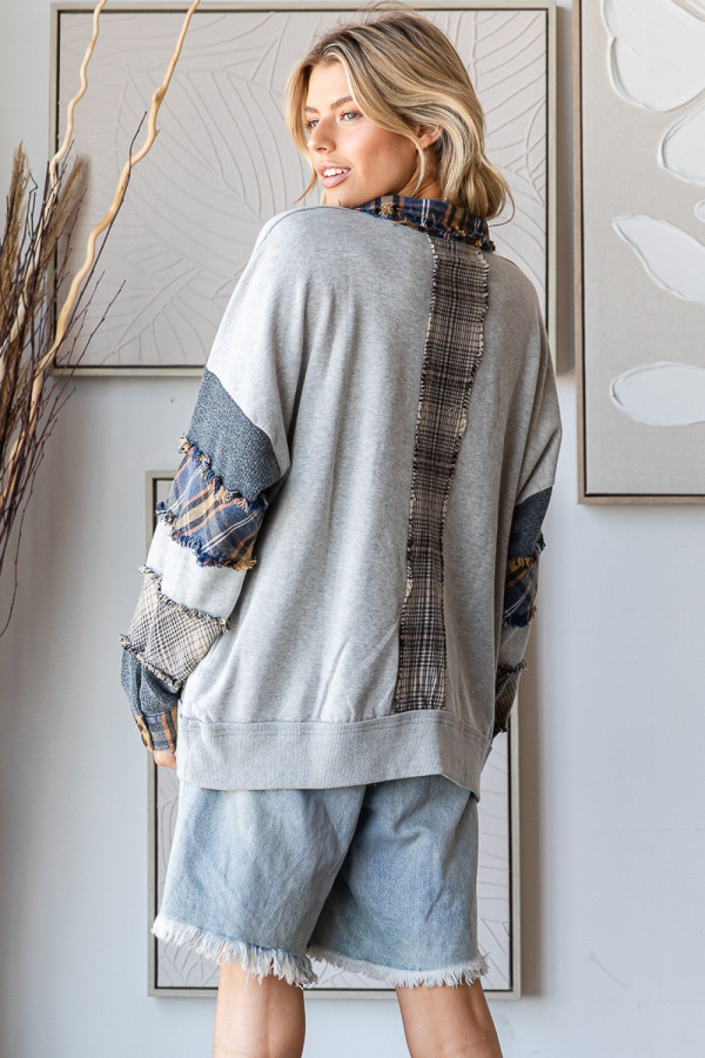 OLI AND HALI WASHED OVERSIZED PULLOVER