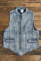 Jaded Gypsy Mesmerized Vest - Medium Chambray