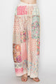 Origami Patch Floral Drawstring Pants