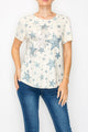 origami T-SHIRT WITH STAR SEQUIN DESIGN