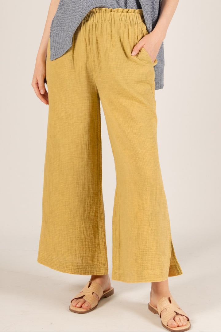 Gauze Wide Leg Pants