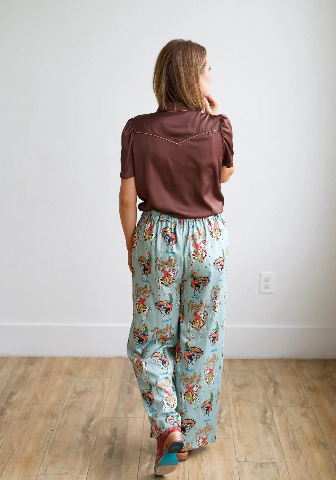Turquoise Haven Teal Howdy Pants