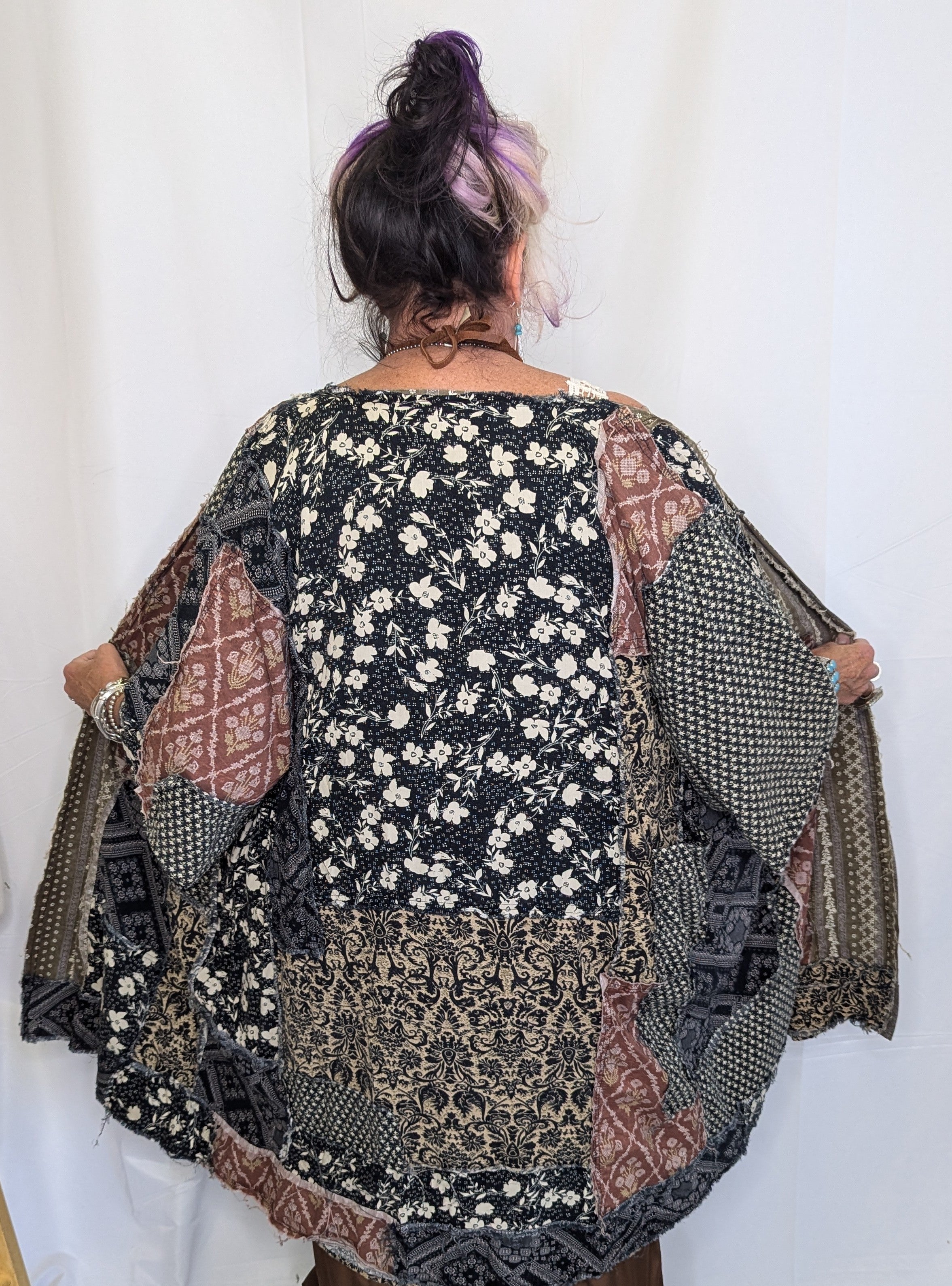 Oli and Hali Washed Mix Print Duster