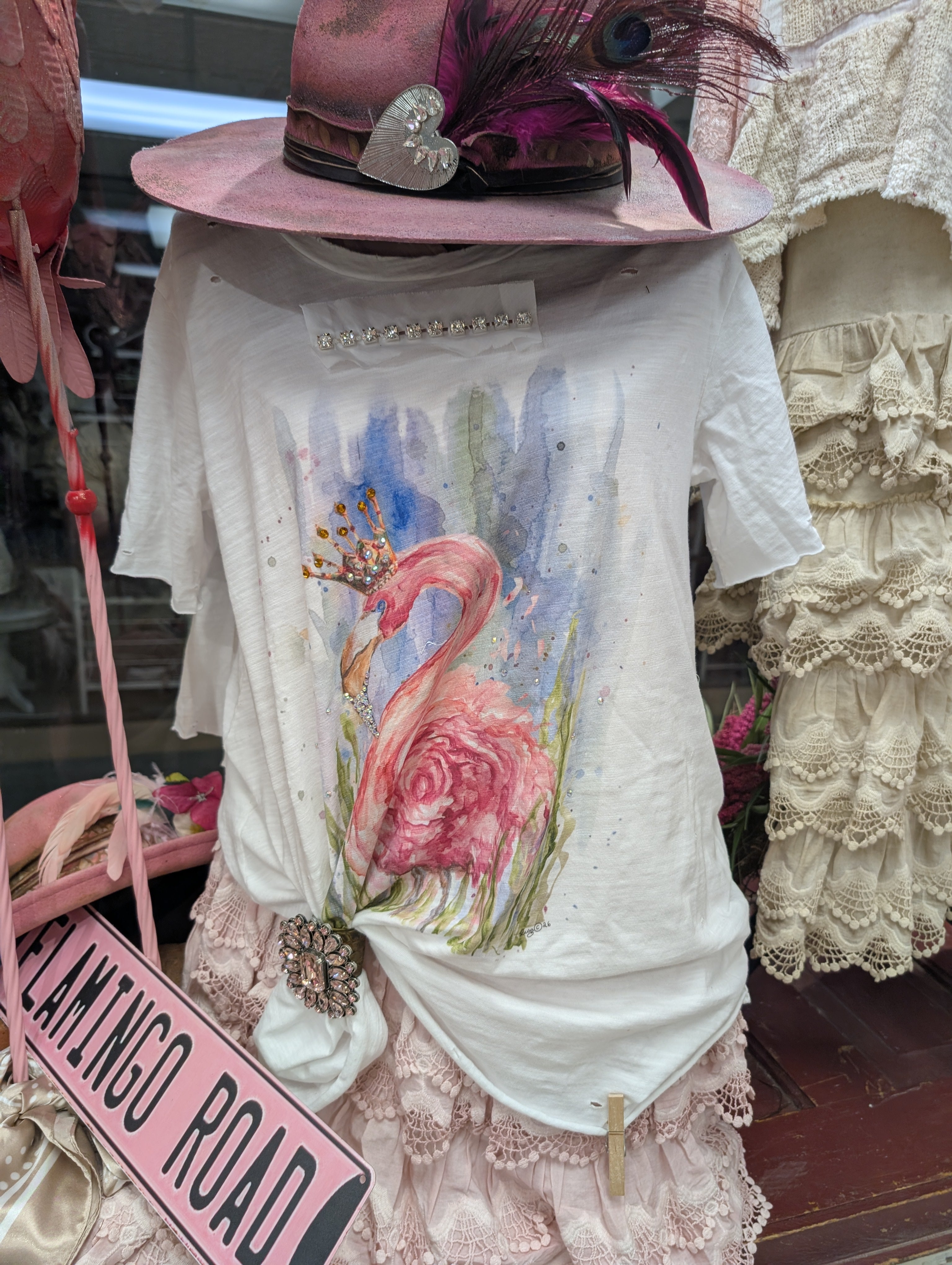 A Rare Bird Flamingo Top