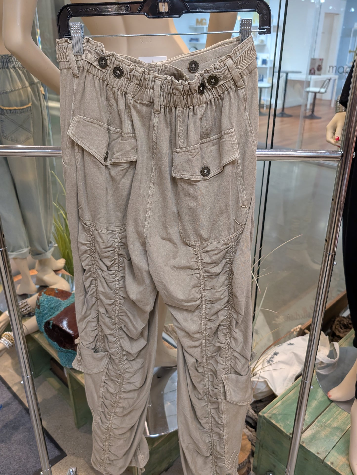 Pre-Order Paper Lace Khaki Pants PL-G653P