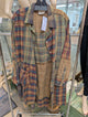 Pre-Order Paper Lace Earthy Plaid  Top PL-C820S
