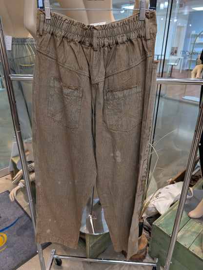 Pre-Order Paper Lace Khaki Pants PL-G651P