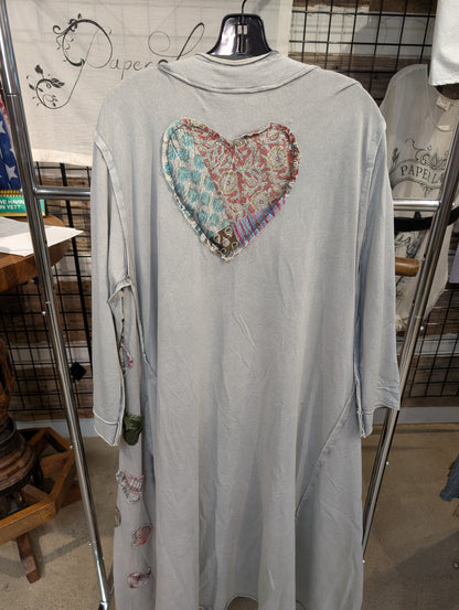 Paper Lace Grey PL-G668J multi heart
