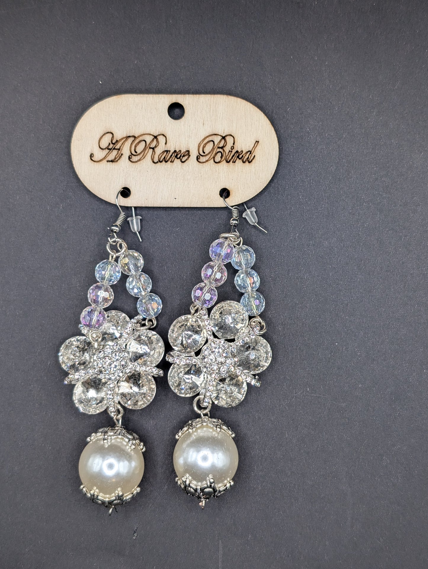Pre Order A Rare Bird Crystal Pear Earings