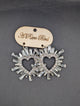 Pre Order A Rare Bird Crystal Heart Earings