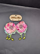A Rare Bird Rose Earings