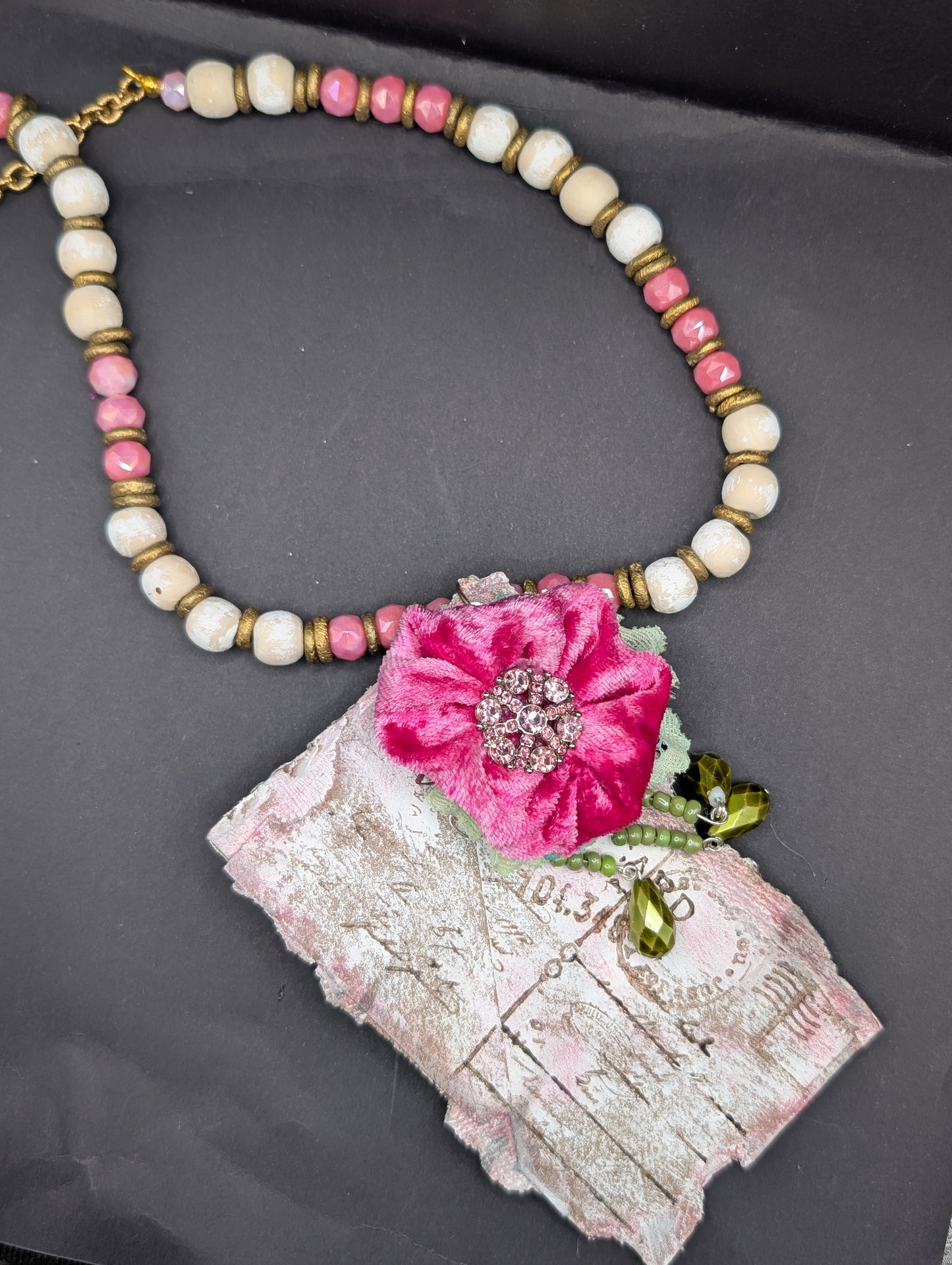 A Rare Bird Postcard Necklace