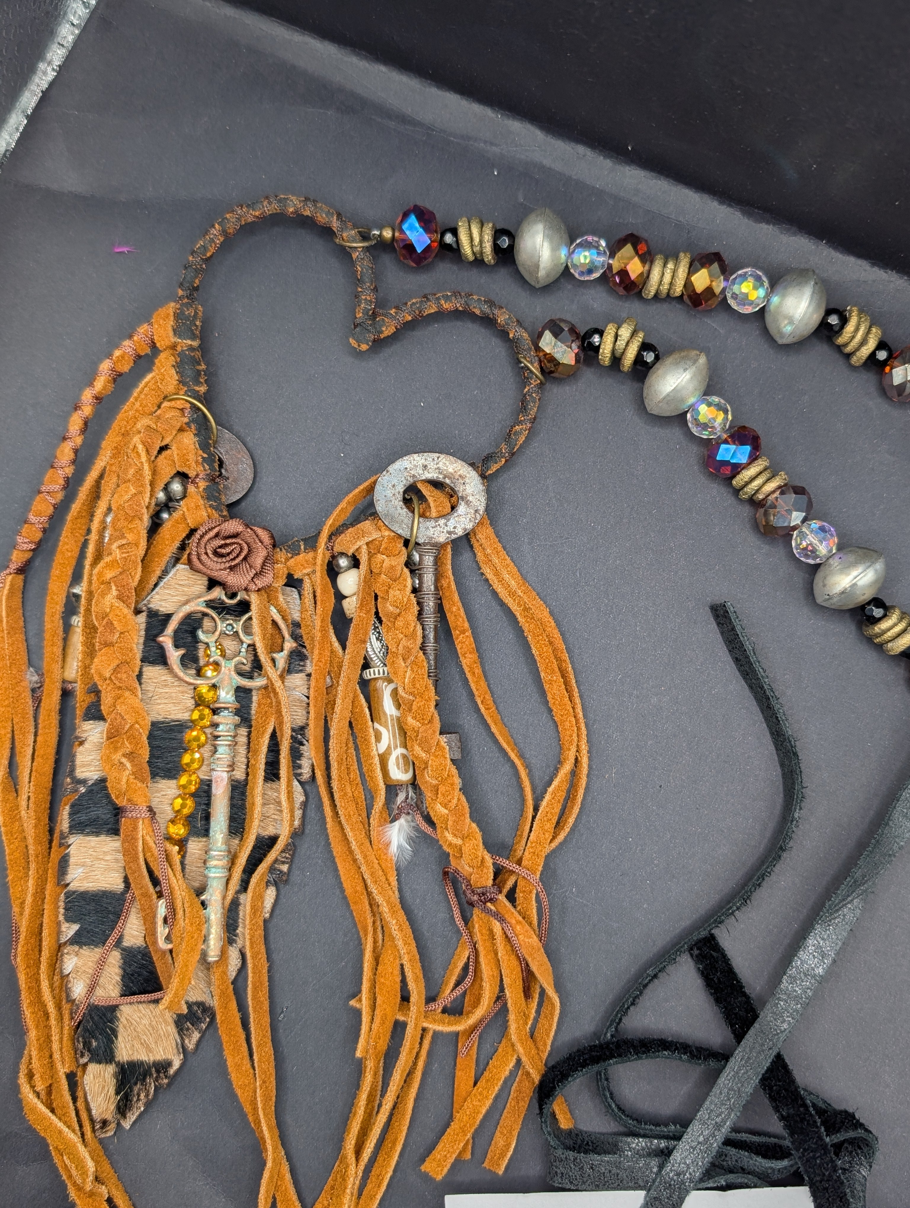A Rare Bird Heart Tassel Necklace