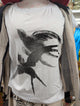 Pre order I love Linen Black and white bird tee