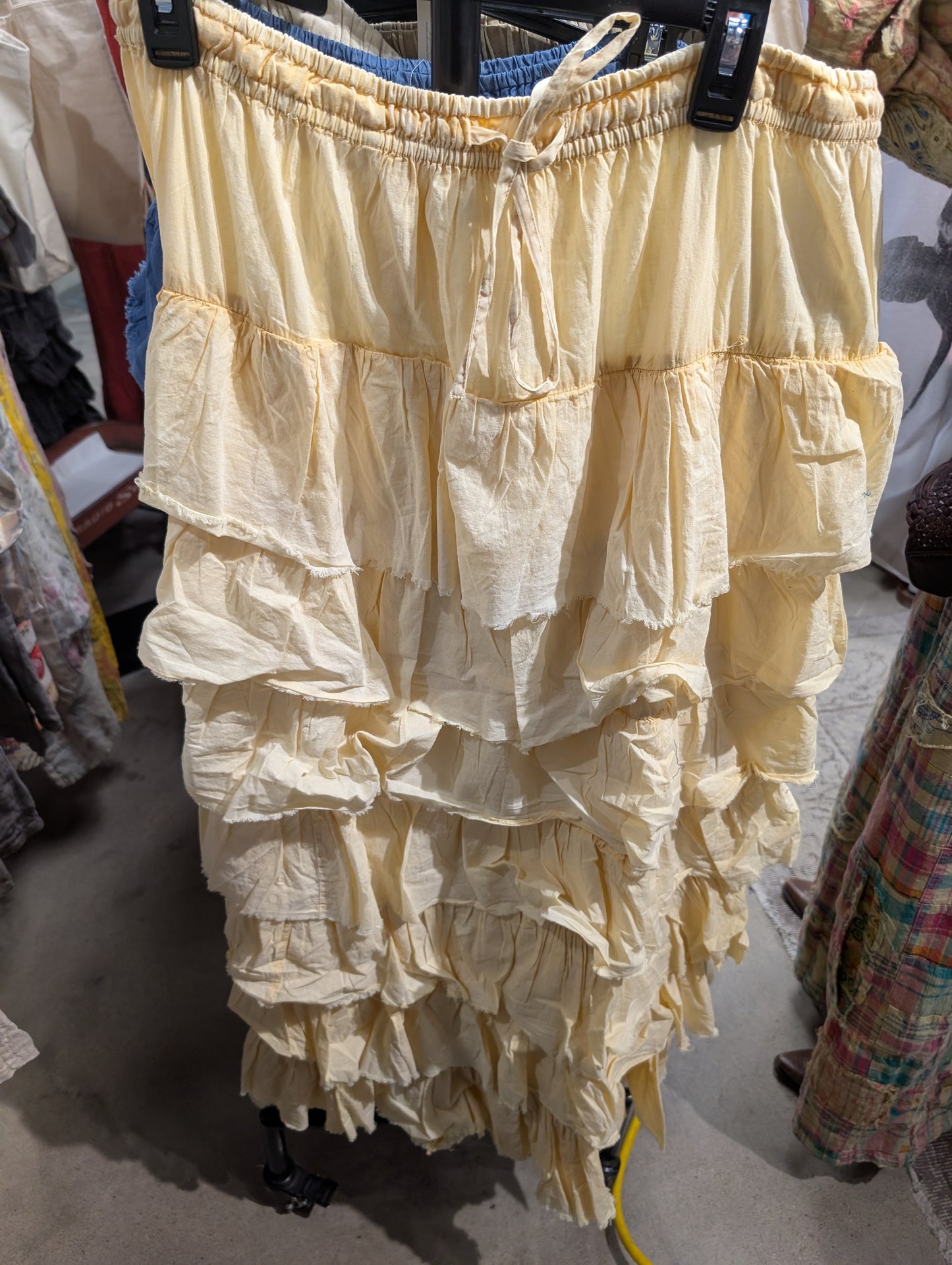 Pre order I Love Linen Ruffle skirt