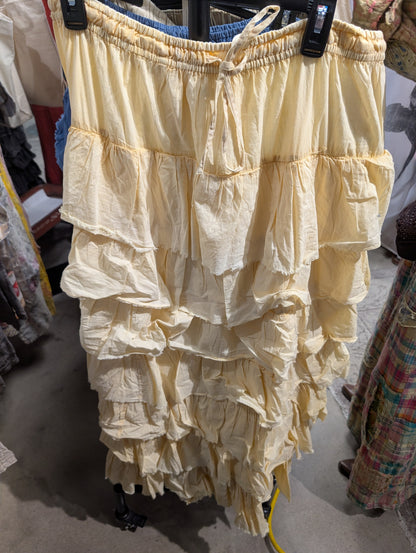 Pre order I Love Linen Ruffle skirt