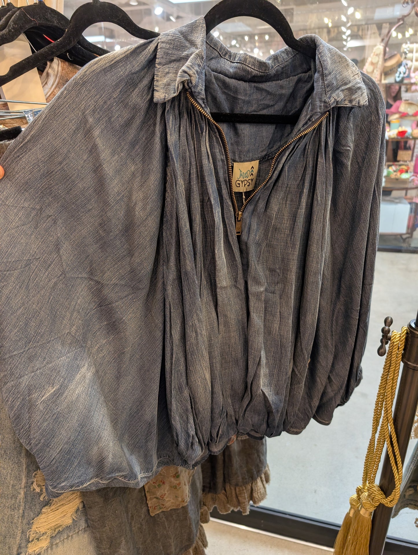 Pre-Order Jaded Gypsy Willow Sky - Chambray Top