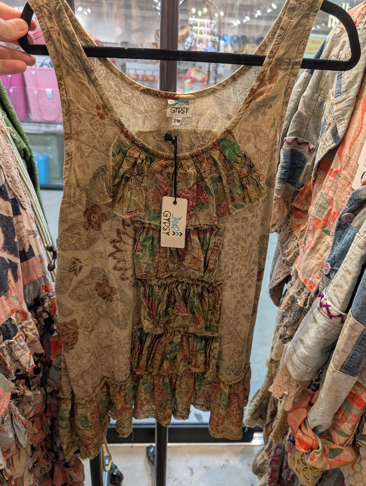 Pre-order Jaded gypsy Field of Dreams Tank-Moss