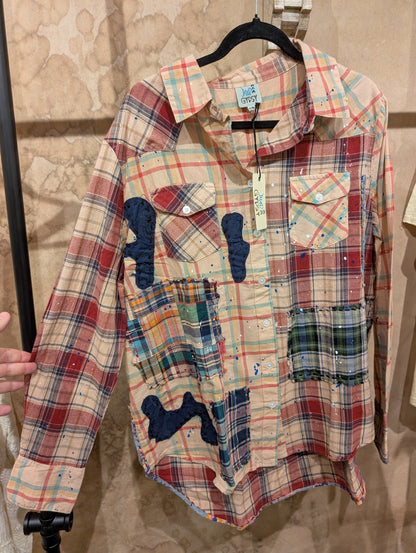 Cash and Carry Jaded Gypsy Splattered With Love Top