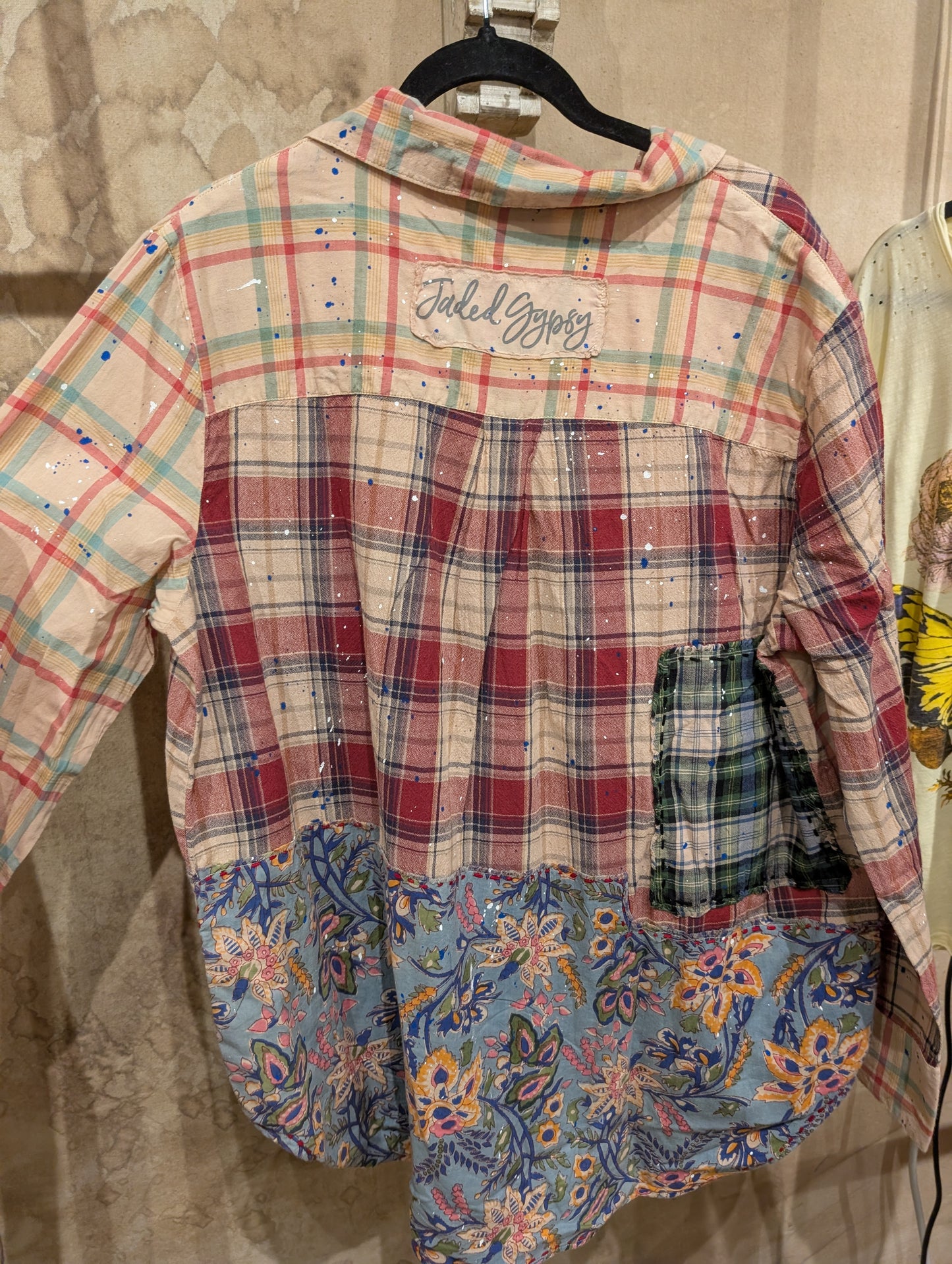 Cash and Carry Jaded Gypsy Splattered With Love Top