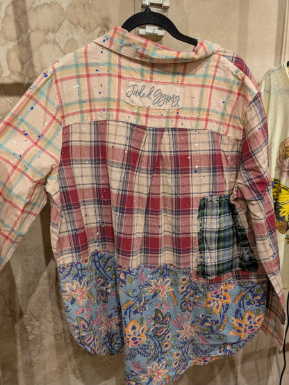 Cash and Carry Jaded Gypsy Splattered With Love Top