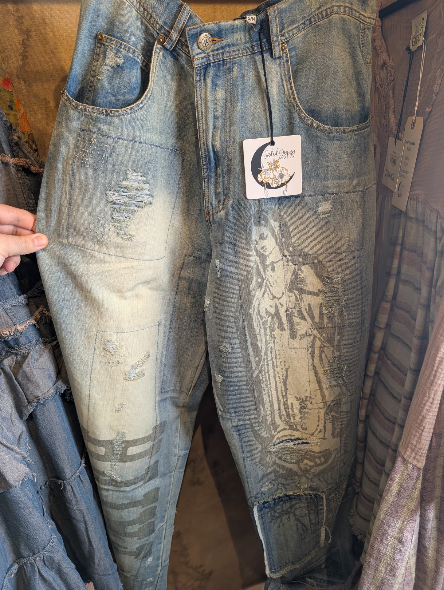 Pre-Order Jaded Gypsy Peace & Love Jeans - Faith