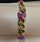 Tova Galileu chocolate crystal chain bracelet - side view