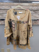 Pre Order Paper Lace PL-G503T sand patchwork tiered tunic top with bell sleeves