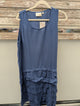 Paper Lace PLH-2461D blue ruffle dress