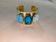 Pre Order Wafa Wide Cuff 3 Stone Cuff