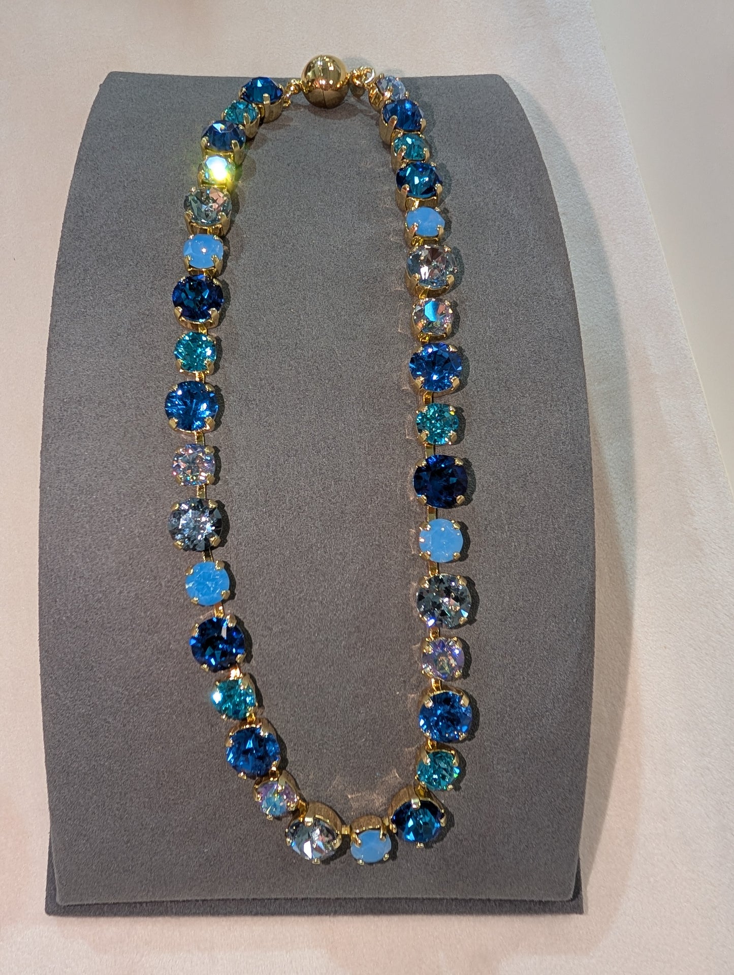 Pre Order Wafa Blue Multi Stone Necklace